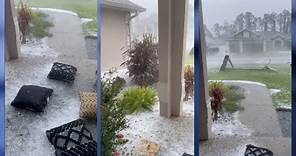 Hail storms captured across Central Florida
