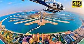The View of Palm Jumeirah Dubai from Observatory and Helicopter（The View at the Palm ～ Falcon Tours）