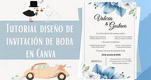 Tutorial diseño de invitación de boda en Canva