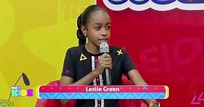 Leslie Green nos cuenta que la motivo a cantar música urbana - Vida kids RD (Entrevista)