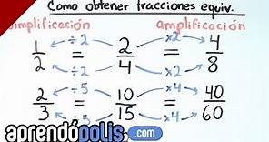 Como obtener fracciones equivalentes