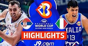 Serbia 🇷🇸 vs Italy 🇮🇹 | J9 Highlights | FIBA Basketball World Cup 2023