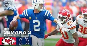 Kansas City CHIEFS vs. Indianapolis COLTS | Semana 3 NFL | Resumen Highlights | 25 Sep, 2022.