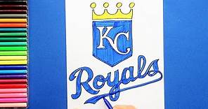 How to draw Kansas City Royals Logo