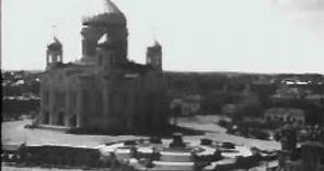 Very rare! Destruction of the Christ the Savior Cathedral, 1931