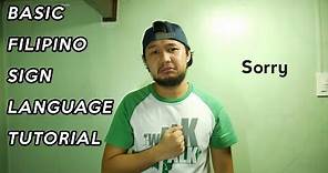 BASIC FILIPINO SIGN LANGUAGE