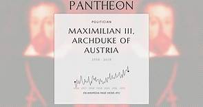 Maximilian III, Archduke of Austria Biography - Grand Master of the Teutonic Order