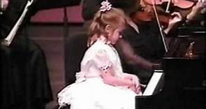 Nomi Abadi, age 5 (1992) -- Nomi Abadi's first concert, May 1992, Irvine Barclay Theatre
