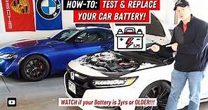 How-To: Test & Replace Your CAR BATTERY! // 10th Gen (2018-2022) Honda Accord