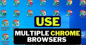 How to use multiple chrome browsers and multiple accounts on same time ?| google chromes on same pc