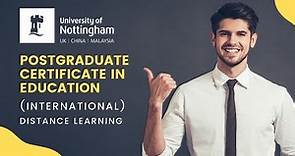 Postgraduate Certificate Education (International) (PGCEi) - University of Nottingham