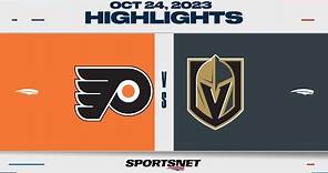 NHL Highlights | Flyers vs. Golden Knights - October 24, 2023