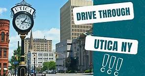 Drive through of downtown Utica NY.