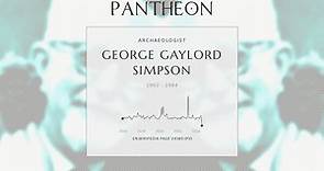 George Gaylord Simpson Biography - American paleontologist (1902–1984)
