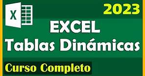 Curso Excel - Tablas Dinámicas (básico - intermedio - avanzado) 2023