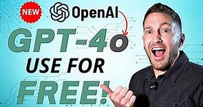 New Chat GPT 4o is FREE! OpenAI SHOCKS the World (GPT-4o Explained)