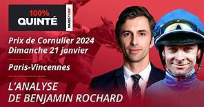 Pronostics Quinté PMU avec Benjamin Rochard - 100% Quinté du Dimanche 21 janvier à Paris-Vincennes