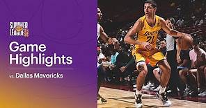 HIGHLIGHTS | Cole Swider (16 pts, 4-6 3pt) vs Dallas Mavericks | Lakers Summer