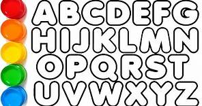 ABCDEFGHIJKLMNOPQRSTUVWXYZ, Easy Draw and Paint Alphabet A to Z, KS ART