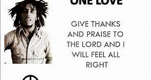Bob Marley - One Love [Lyrics]