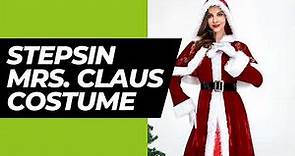 stepsin Mrs. Claus Costume for Women