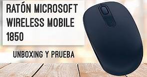 Microsoft Wireless Mobile Mouse 1850 - Unboxing y prueba de este ratón inalámbrico portátil
