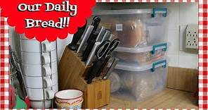 Bread Storage Solution ~How I Store My Bread ~ Small Kitchen Organization ~ Noreen's Kitchen