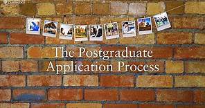 The Postgraduate Application Process at Cambridge