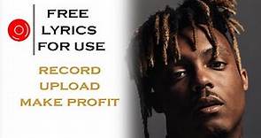 [FREE LYRICS] Rap Like Juice WRLD - FREE TO USE - BEST RAP LYRICS FOR FREE- FREE UNUSED RAP -