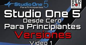 Studio One 5 Para Principiantes: Requisitos y Versiones. Desde Cero.