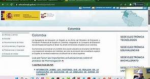 Equivalencia de título (Ministerio de educación de España)