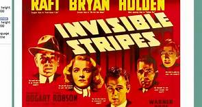 Invisible Stripes 1939 -Humphrey Bogart, George Raft, William Holden, Jane Bryan, Flora Robson,