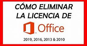 ✅ QUITAR CLAVE del producto DE OFFICE |👉 Cómo ELIMINAR y Desactivar LICENCIA de Microsoft OFFICE