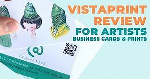Vistaprint Review for Artists - Business Card and Prints