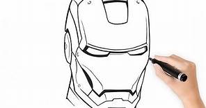 Como Dibujo a Iron man Endgame paso a paso
