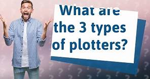 What are the 3 types of plotters?