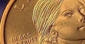 2000 P Sacagawea One Dollar US Liberty Gold Color Coin Denver Mint Rare