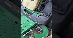 John Deere Ztrack manual hydraulic pump release