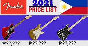 Fender Electric Guitar Price List Philippines 2021