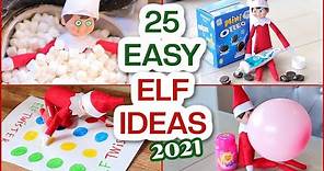 25 EASY ELF ON THE SHELF IDEAS! WHAT OUR CHEEKY ELF ON THE SHELF DID 2021