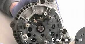 VW Jetta Tdi Alternator removal & Voltage Regulator Repair part 1
