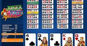 Jeu gratuit Joker Poker Mh de Play'N GO - Jeux Gratuits de Casino
