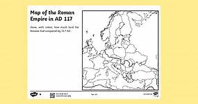 Spread of the Roman Empire Map Worksheet