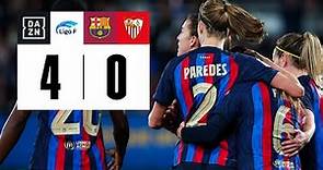 FC Barcelona vs Sevilla FC (4-0) Resumen y goles | Highlights Liga F