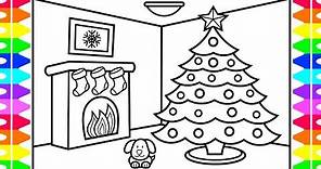 HAPPY HOLIDAYS ❤️💚 How to Draw a Christmas Tree for Kids 🎄Christmas Coloring Pages for Kids