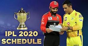 IPL 2020 Schedule: All you need to know