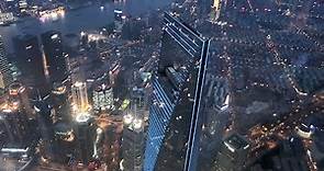 Inside Shanghai Tower - 118th floor Shanghai Panorama at night