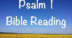 Psalm 1 - NIV Version (Bible Reading with Scripture/Words)