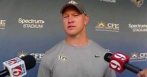 UCF coach Scott Frost talks about the birth of his son