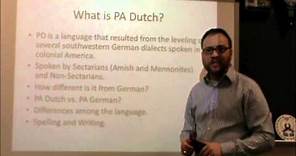 PA Dutch 101: Video 1 - An Introduction.m4v